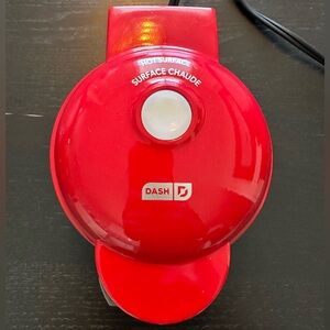 Dash Red Mini Waffle Maker